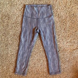 Lululemon Wunder Under Crop High-Rise Full On Luon 21” W6AY5S Arrow Jacquard 4